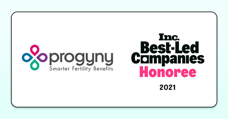 Inc. Best-Led Companies Honoree 2021 - Progyny