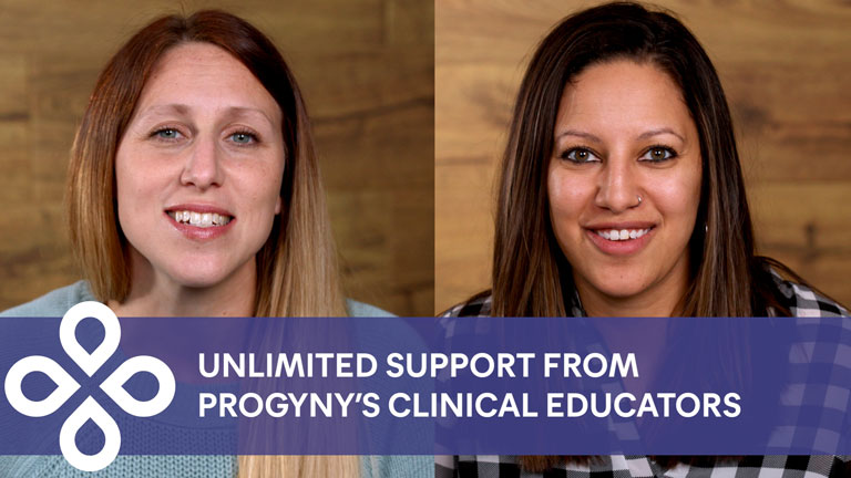 Unlimited support from Progyny's clinical educators - headshot of two Progyny clinical educators