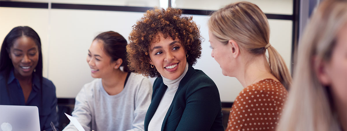 diverse women at work