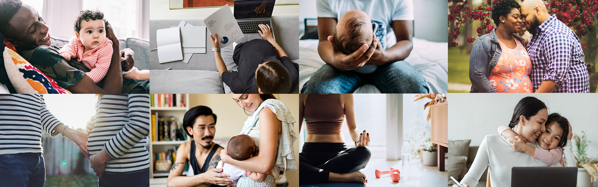 photo grid composed of images of parents and children
