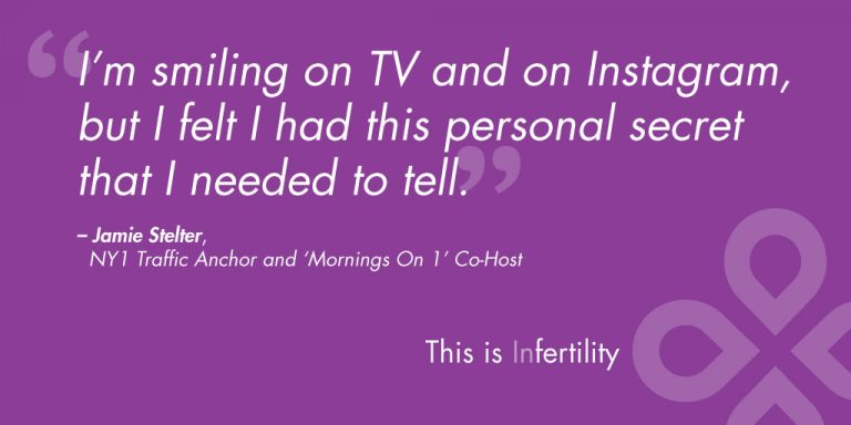 "I'm smiling on TV and on Instagram, but I felt I had this personal secret that I needed to tell." - Jamie Stelter