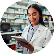 pharmacist at work