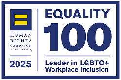 HRC 2025 Equality 100 Leader in LGBTQ+ Workplace Inclusion